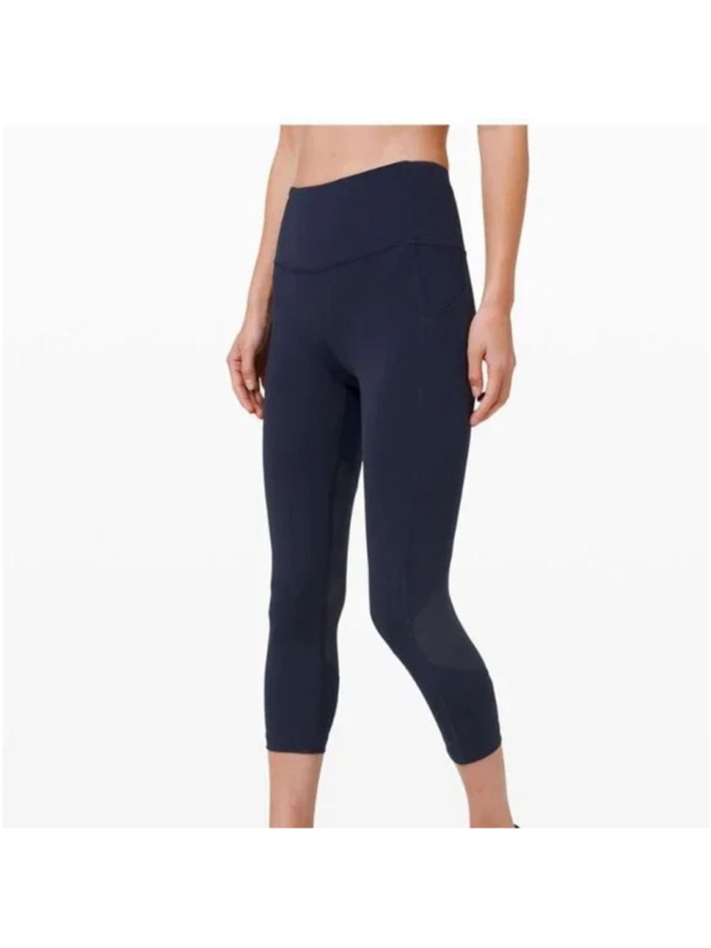 Lululemon Pace Rival Crop 22” No Zip Leggings True Navy Size 8